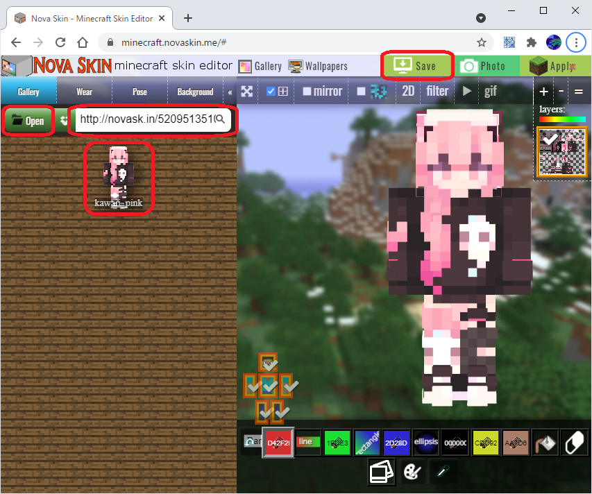 MCBE_Win10_get_url_on_novaskin.png